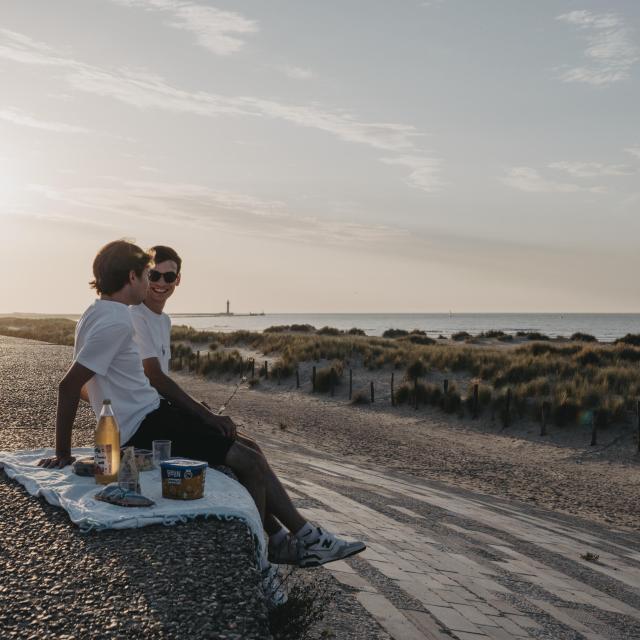 Pique nique à Malo les Bains à Dunkerque