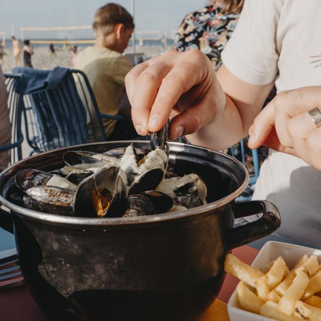 Moules frites à Malo les bains à Dunkerque